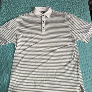 Men's FootJoy (FJ) Striped Polo Shirt - Size Large